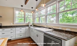 Desain Dapur Ada Jendela untuk Sumber Cahaya yang Ideal Desain Dapur Ada Jendela