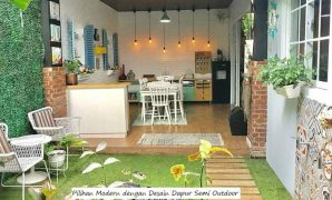 Pilihan Modern dengan Desain Dapur Semi Outdoor Dapur Semi Outdoor
