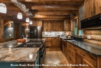 Desain Dapur Rustic Gaya Hangat yang Natural di Hunian Modern Desain Dapur Rustic